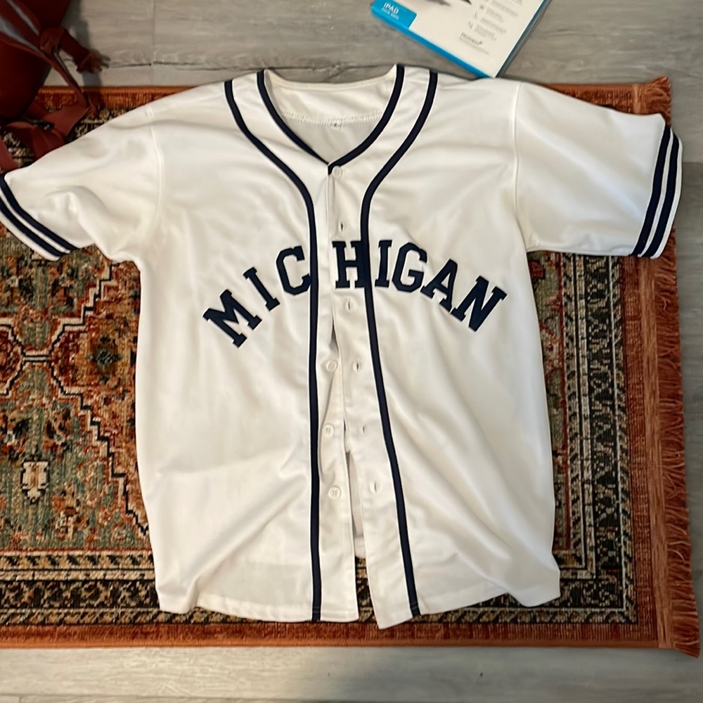 Vintage Michigan Baseball Jersey (Sz. S)